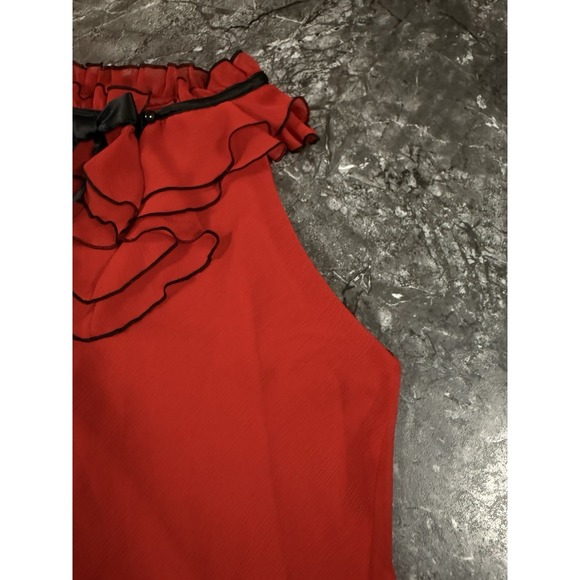 B-Wear Byer California Womens Layered Ruffle Neckline Top Romantic Goth Y2K XL - Picture 7 of 12